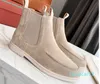 designer Winter women Men Melon Ankle Boots Sole Calf leather Dress Wedding Party Booties Gentleman Motorcycle