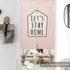 Gordijn Noordse geometrie Diergeel roze klassieke deur linnen tapijtstudie Studie Slaapkamer Home Decor Kitchen