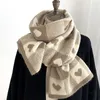 Sjaals Koreaans ontwerp Gebreide sjaal voor dames Mode geruite winter Warme kasjmier sjaals Halsdoek Dame Wollen garen nek Foulard