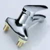 Bathroom Faucet Double-Hole Basin Hot And Cold Water Faucet Bathroom Sink Mixing Valve Switch Stainless Steel Sink Mixer Tap