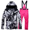 Other Sporting Goods 2021 NEW Lover Men And Women Windproof Waterproof Thermal Male Snow Pants sets Skiing And Alpine Ski Suit men Jackets HKD231106