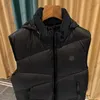 冬のコールドパフベストデザイナージレットジャケットラグジュアリーメンズフード付きジャケット厚くしたサーマルパーカーカジュアルファッションアウトドア風力発電メンズ服のサイズ1-5