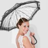 Paraguas de encaje parasol para boda, accesorios de Po, bordado, escenario, baile, disfraz de dama blanca, accesorio para niños