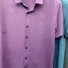 Camicia di marca di lusso da uomo Slim manica corta Polo Business Cardigan Risvolto Medusa Tshirt