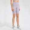 AL0lulu con logo Pantaloni da yoga per il sollevamento dei glutei a vita alta, pantaloni sportivi da corsa a cinque punti da donna slim, pantaloncini da equitazione