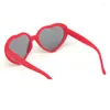 Sonnenbrillen lieben herzförmige Brillen mit Spezialeffekt, modische Herzbeugungsuhr, die Nachtlichter werden zu Form
