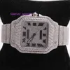 Premium högkvalitativ VVS Top Brand Hot Custom Dign Hip Hop Men Woman Hand Set Led Out Diamond Moissanite Watch40Megv7J