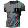 Herren T-Shirts Vintage Mobil T-Shirts Streetwear Martini Sportswear T-Shirt für übergroße Tops T-Shirt Kleidung Racing Top 230404