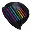 Berets Trans Pride Flag Drip Beanie Cap Unisex Winter Bonnet Homme Strickmützen Mode Outdoor Transgender LGBT Skullies Beanies