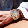 Orologi da polso Orologio da uomo con quadrante grande quadrato unico Orologi da uomo Insolito Novità Orologio sportivo al quarzo di lusso per uomo Orologio da polso Relogio Masc