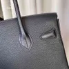 Handbag Emmas woman's designer bags Full Hand Sewing Wax Thread Birkin25 Black Gold Togo Leather Platinum Bag high-grade luxury bags
