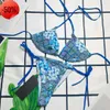 Designer bikinis kvinna tvådelar bikini med brev baddräkter kristall sommar badkläder strand lyx baddräkter