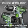 Elektrische schroevendraaier WorkPro 21-st 20V Li-ion draadloze compacte boordriver set en impact driver set inclusief 2 snellaadbatterijen Power Tool 230404