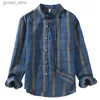 Men's Casual Shirts Spring Autumn Korean Style New Men's Stripe Pocket Patchwork Linen 100% Shirts Long Sleeve Loose Casual Men High Street Clothes Q231106