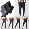 Jogger deportivo Pantalones de chándal elásticos Pantalones de traje Pantalones LU Pantalones secos para hombre Cintura de yoga larga y rápida LL Cordón Valor para hombre Comfortale