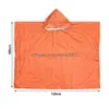 Raincoats Emergency Survival Rain Poncho Thermal Space Blanket Raincoat Heat Reflective Waterproof For Tent Cam L230620 Drop Deliver Dhzle