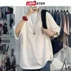 Mens TShirts LAPPSTER Men Oversized Streetwear Cotton Colorful T Shirts Summer Japanese Fashions Harajuku TShirt Male Vintage Tees 230406