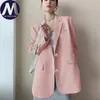 Damenanzüge, Blazer, Damen, Weiß, 2023, Frühling, Herbst, lässig, locker, online, Promi-Mäntel, koreanische Mode, professionelle Blazer