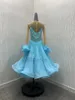 Abbigliamento da palcoscenico ABCDanza Concorrenza moderna Valzer Tango Abito da ballo da sala Costumi standard per ragazze e donne a maniche lunghe