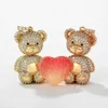 1113 Xuping jewelry Charm jewelry fashion hanging new design animal series bear set full of diamonds pendant