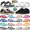 Mit Box Designer-Laufschuhe Männer Frauen niedrig Panda Grey Fog Triple Pink Blossom Weiß Blau Braun Team Green Photon Dust GAI Herren-Trainer Outdoor-Sneaker 36-47