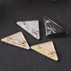 inverted triangle fashion style brand p-letter brooch designer brooches for men women charm wedding gift high quality jewelry accessorie