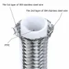 Slangen Racenlengte 5m AN3 AN4 AN6 AN8 AN10 304 Roestvrij staal gevlochten PTFE -remstookololijn Koelpijp 230406