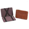 محفظة Ultra Thin Men's Pu Leather Mini Magic Wallet Small Id Holder Money Rase Cash Presh for Men Oner Business Slim 2023