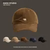 Berets escovado urso polar bordado boné de beisebol feminino outono e inverno selvagem rosto-olhando pouco estilo coreano macio pico boné menl231106