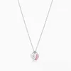 Tiffancy Necklace Designer Classic Tiffanybracelet S925 Sterling Silver Double Plate Pendant With Drip Lim Diamond Plated Heart Necklace Tiffanyset Fashion 3 66