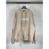 Tasarımcı Hoodie Balencigs Moda Hoodies Hoody Mens Sweaters Yüksek Kalite Paris 23SS Sonbahar/Kış Yeni B Ailesi Özel Rock Band Handworn Loose QVF7 OO91