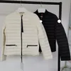 M Home French Brand Luxury Designer Women Light Down Down Screpery Embroidery Color Block Whare Warm Women Guffer Jacket Winter Winal Have NFC