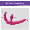 Vibratori Strapon senza spalline Dildo Vibratore per coppie Anale G Spot Vaginale Giocattoli sessuali per donne Merci erotiche intime