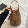 Torebki na ramię torebki Sumple Słomka Trane sulder sznurka torba crossbody gilrs Pursestylishhandbagsstore