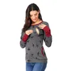 Sweats à capuche pour femmes Sweatshirts Automne Sudaderas Largas Para Mujer Femmes Casual Cartoon Impression Sweat-shirt à manches longues Pull Chemises Top Bl