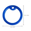 Dog Collars 20 Pcs Silicone Dogtag Hoops Silencers Circle Pet Mute Ring Silica Gel Tags