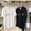 Designerskie koszulki męskie Black White Plaid Stripe Marka Klasyczne litery 100% bawełniane oddychające odporne na zmarszczki męskie i damskie styl mody Casual Street G3