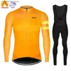 Rowerowe koszulki Zestawy Raudax Zima FEC termiczna Zestaw odzieży rowerowej Męskie Jersey Rower Rower Mundur MTB BIB Pants Ropa Ciclismo Cycling Set Q231107