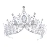 Headpieces Wedding Crown Pageant King Queen Bridal Tiara kinesiska hårtillbehör Huvudsmycken Huvudstycke Stor Crystal Bride Hairban Dhyej