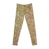 Active Pants Gold Glitter Leggings Harem Sports For Women Gym Women's Sportswear Push-up Leggins