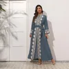 Parti Elbiseleri 2023 Fahion Müslüman Nakış Dantelli Arap Orta Doğu zarif iki parçalı elbise