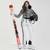 Overige sportartikelen -30 Skipak Dames Winter 2023 Vrouwelijke jassen en broeken Warm 10k waterdicht damesjack Ski- en snowboardkleding HKD231106