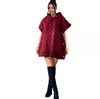 Women's casual dress 2023 new fashion hooded woolen jacket luxury brand women's dress