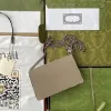 Luxurys Designer Pochette con patta a catena in argento Borse a tracolla Borse da donna Borsa a tracolla in tela Borse a tracolla Lady Ophidia Mini Cross Bodys Hobo Borsa da viaggio da uomo