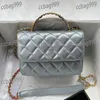 CC Bag Classic Mini borsa con patta da donna con manico superiore Borsa a tracolla Designer in pelle bovina trapuntata Borsa di lusso Portafoglio Porta carte Valigie multicolori Pochette Fanny