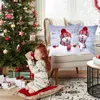 Decorações de Natal Merry Cushion Capa para ornamentos em casa, Navidad Gifts Happy Year 2023Cristmas