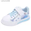 Sneakers Four Seasons Children's Shoes Soft Bottom Fashion Leather Kids Flat Sneakers Cartoon Princess Girls Casual Sports Running ShoesL231106