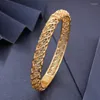 Bangle Wando 4st Dubai India Africa Gold Color Bangles For Women Gattice Girls Hand smycken Arab Halloween Gift