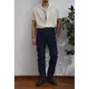 Herr jeans 14 oz selvedge denim raka arbetsbyxor