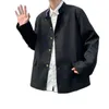 Garnitury męskie 2023 Jesienna męska chińska kurtka mała mała kombinezon koreańska wersja mundurowy młodzieżowy płaszcz mody